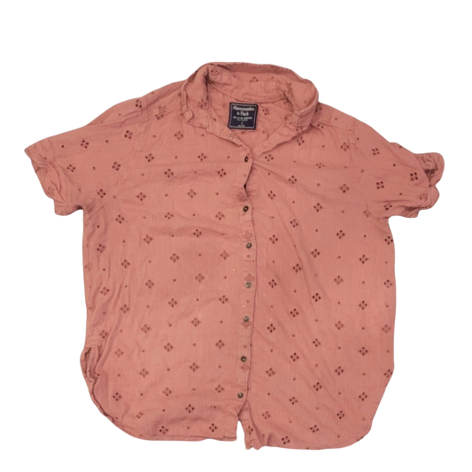 ABERCROMBIE & FITCH DUSTY WOMEN'S PINK TOP