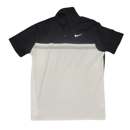 NIKE DRI-FIT VICTORY MEN'S COLORBLOCK BLACK WHITE