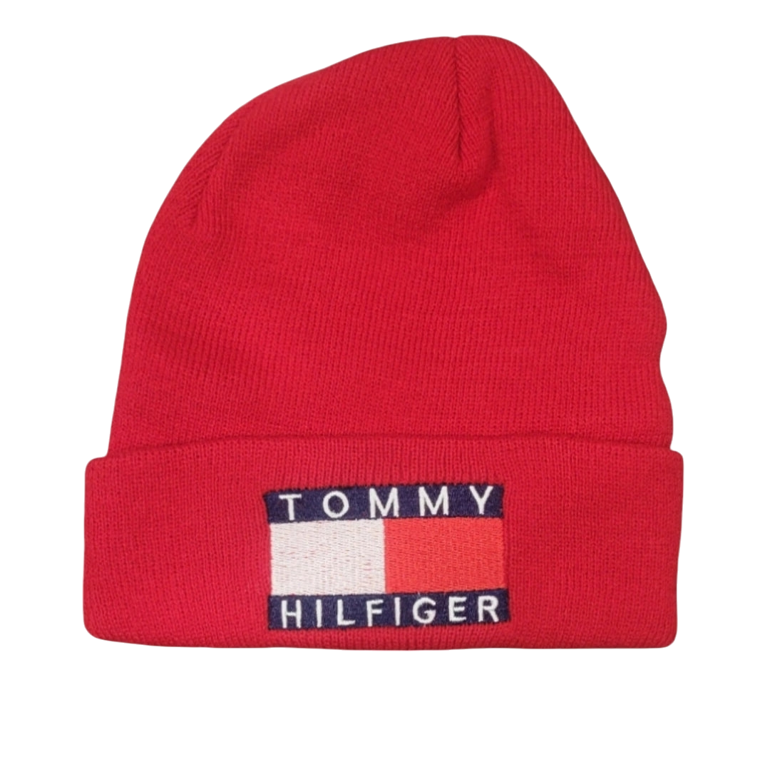 TOMMY HILFIGER RED BEANIE