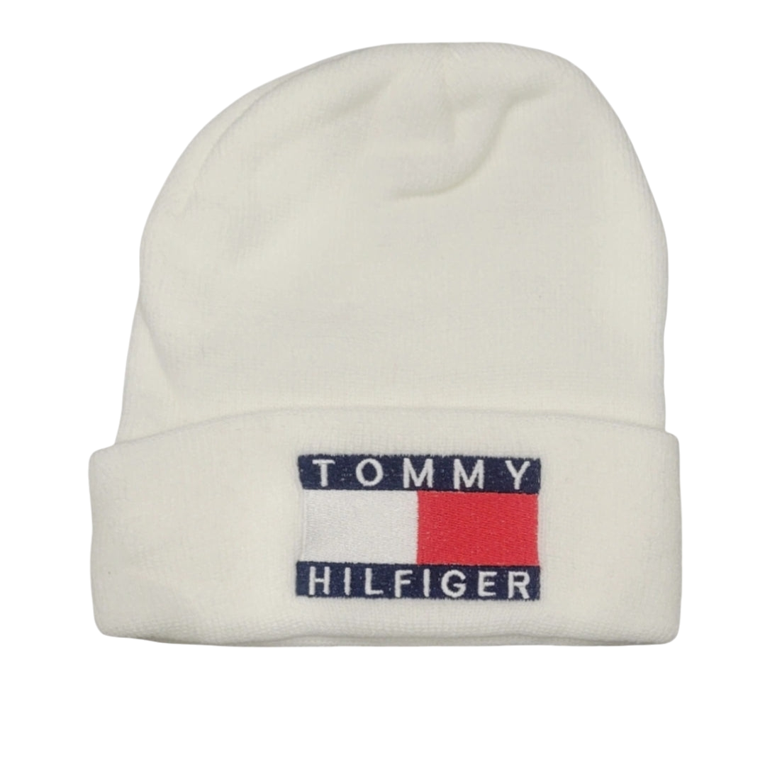 TOMMY HILFIGER WHITE BEANIE