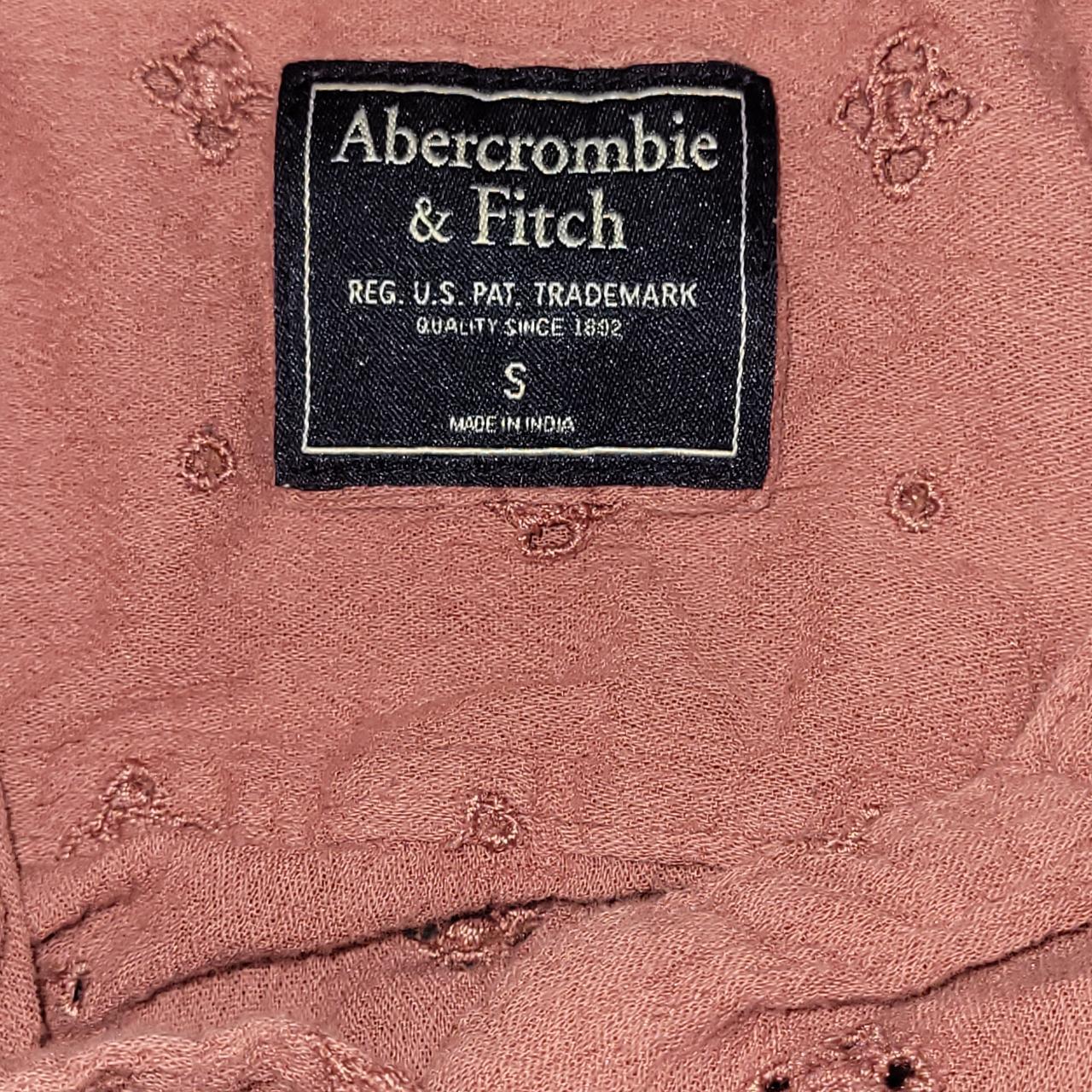 ABERCROMBIE & FITCH DUSTY WOMEN'S PINK TOP